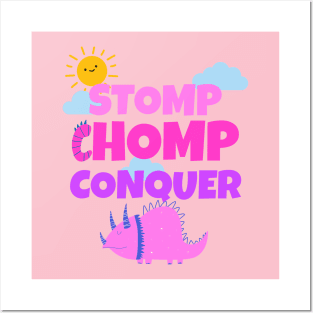 Chomp, Stomp, Conquer Posters and Art